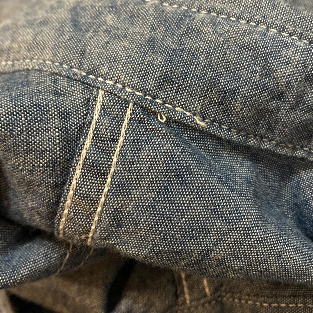HERILL U．S．N CHAMBRAY SHIRT長袖シャツ25-050-HL-8000-30 古着・中古-6枚目のアイテム画像