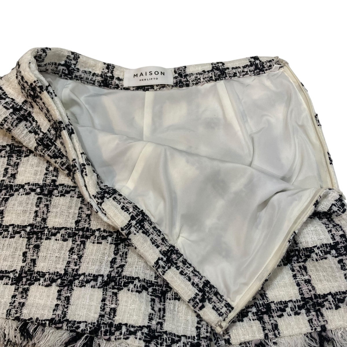Check Tweed Peplum Shortsチェックショートパンツ1253303040