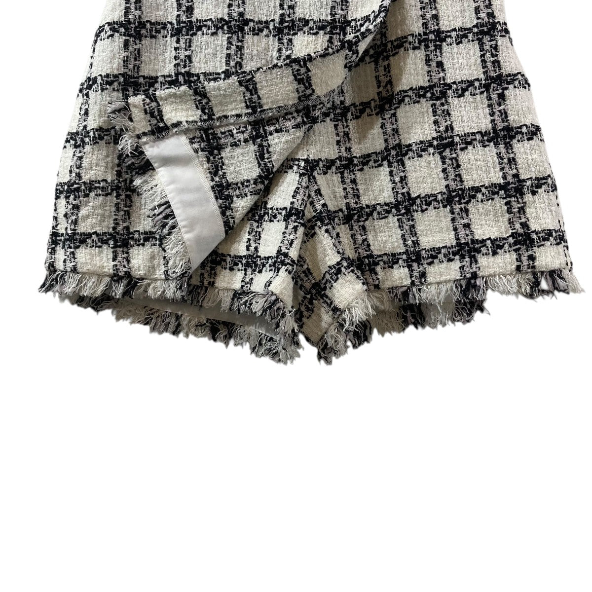 Check Tweed Peplum Shortsチェックショートパンツ1253303040