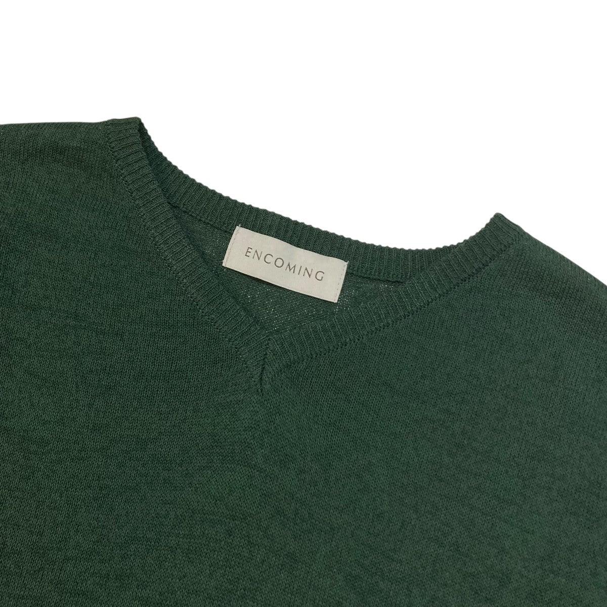 ENCOMING Knitted V Neck JumperVネックニットKNVJU-DG 古着・中古-3枚目のアイテム画像