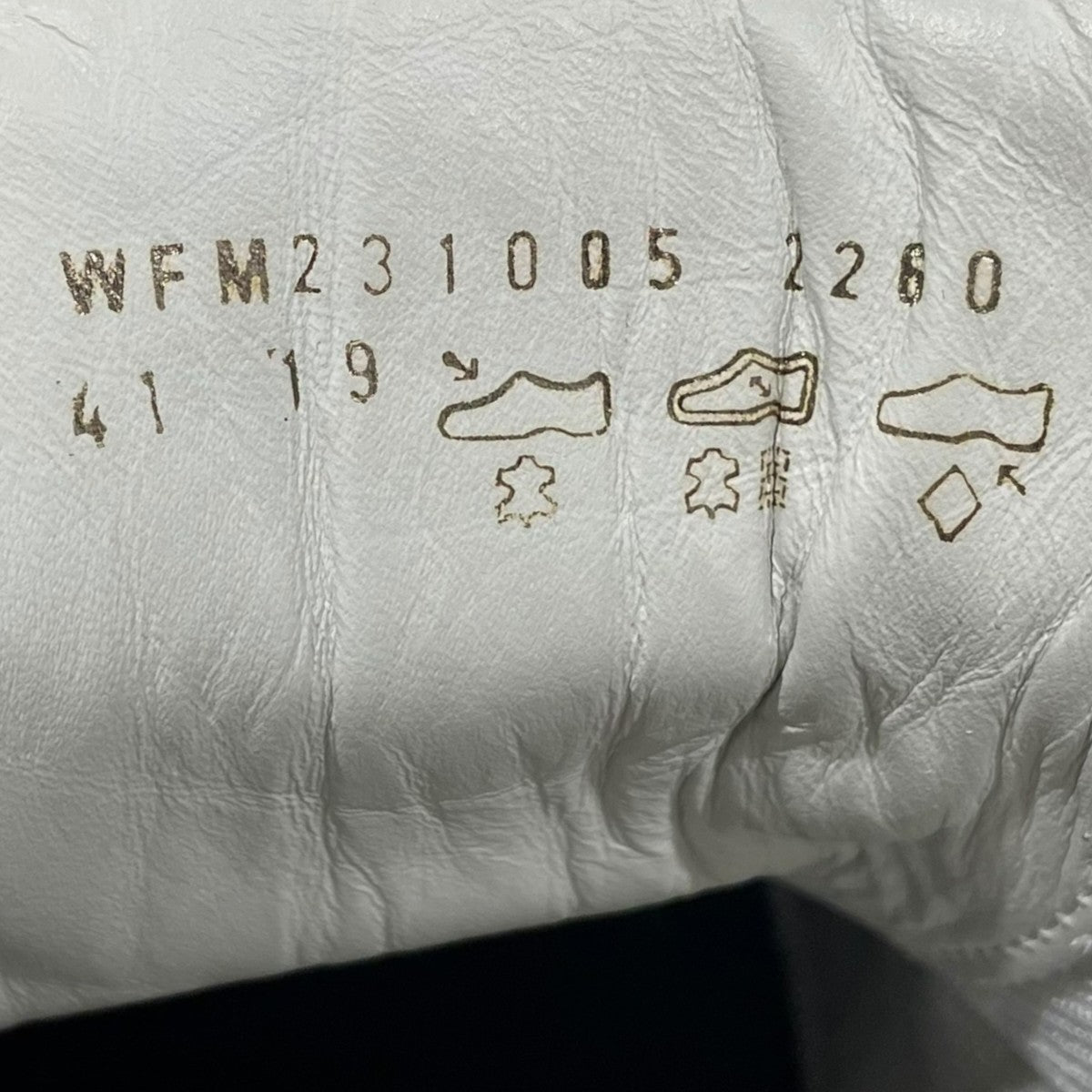 レザースニーカー WFM231005