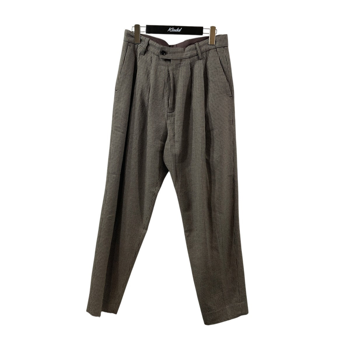 WIDE TAPERED TROUSERSチェックパンツST.128-2