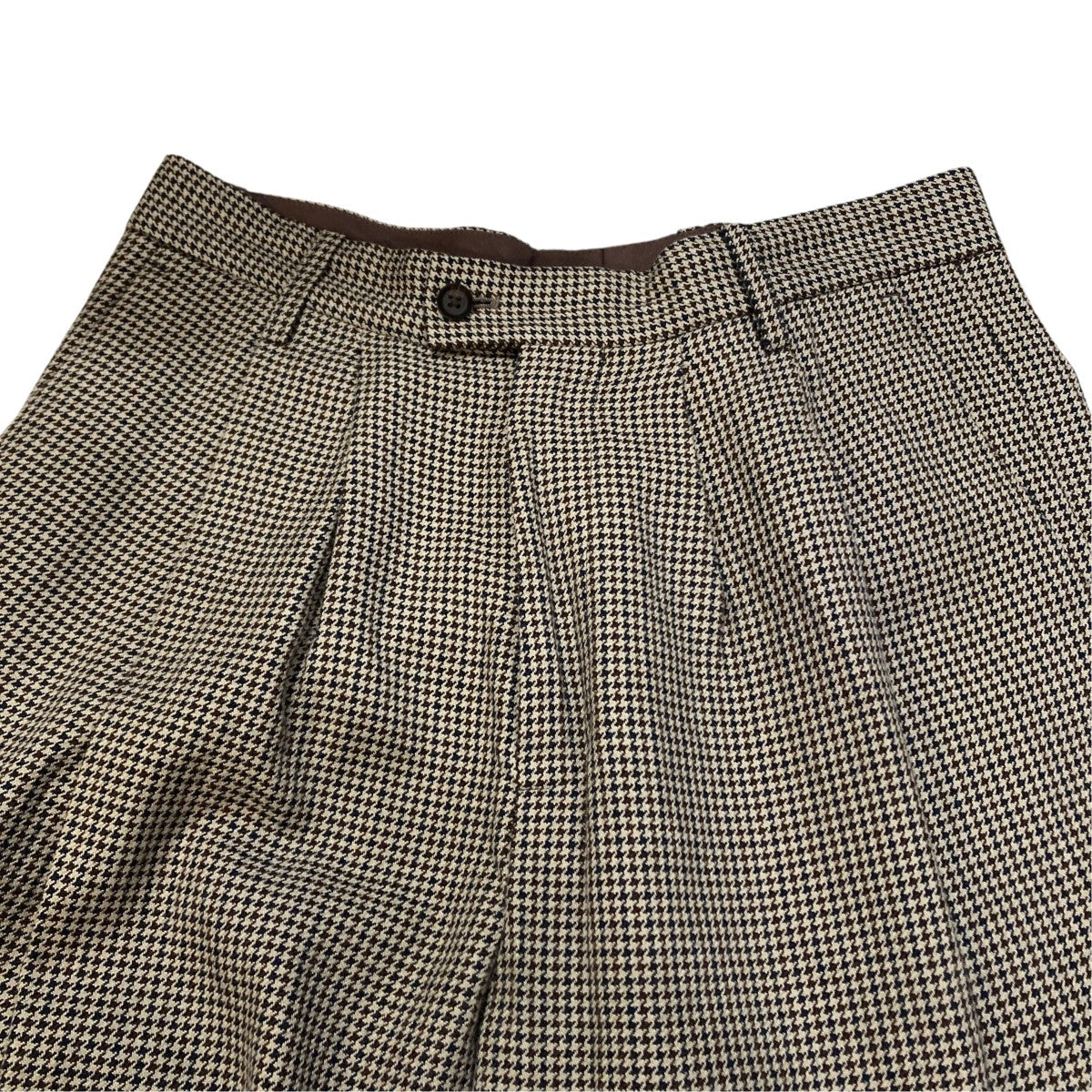 WIDE TAPERED TROUSERSチェックパンツST.128-2