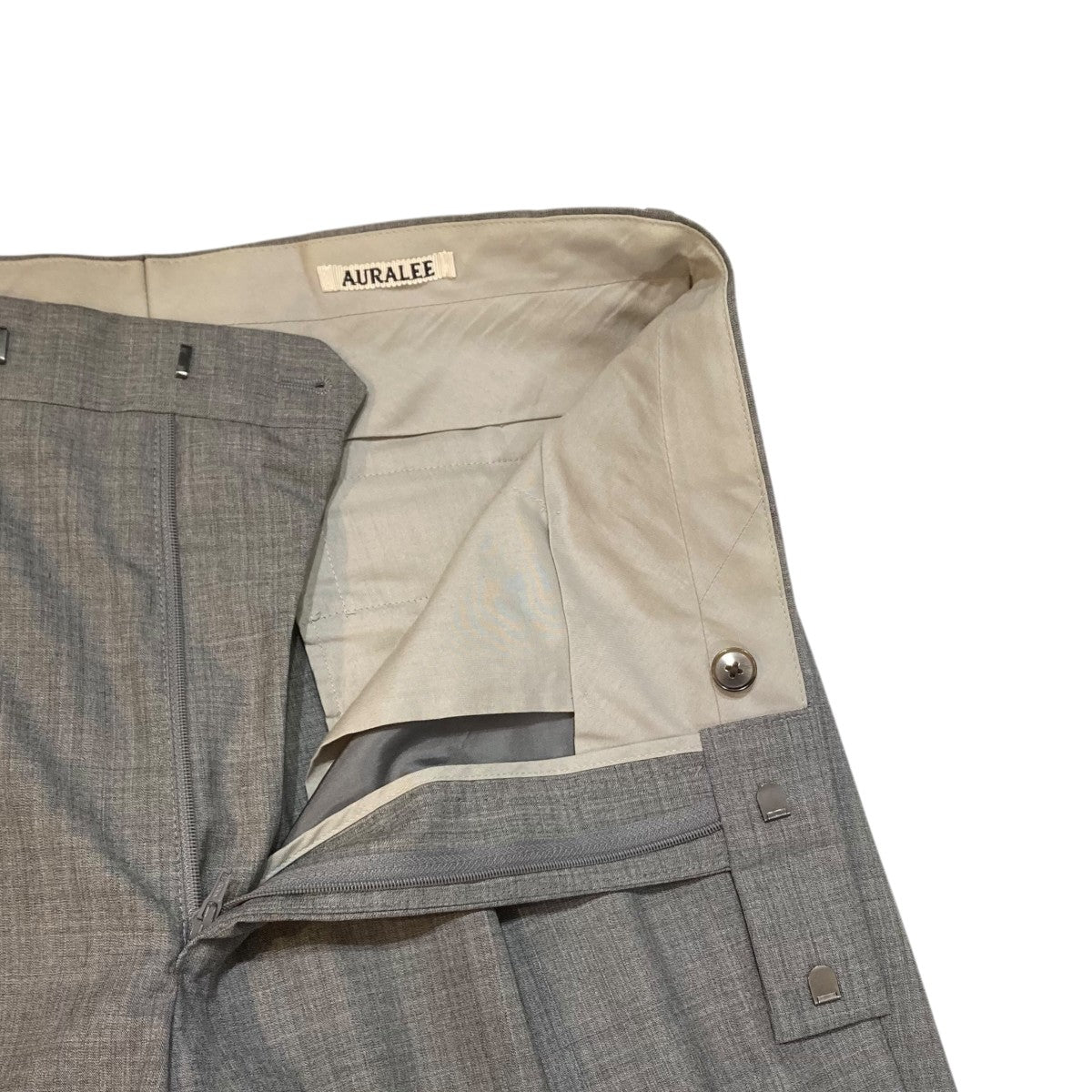 AURALEE SUPER FINE TROPICAL WOOL SLACKS スラックスパンツ A23SP04WT 古着・中古-3枚目のアイテム画像