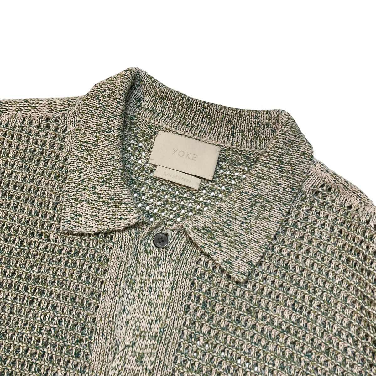 YOKE MESH KNITTED SHIRT CARDIGAN YK25SS0956S 古着・中古-3枚目のアイテム画像
