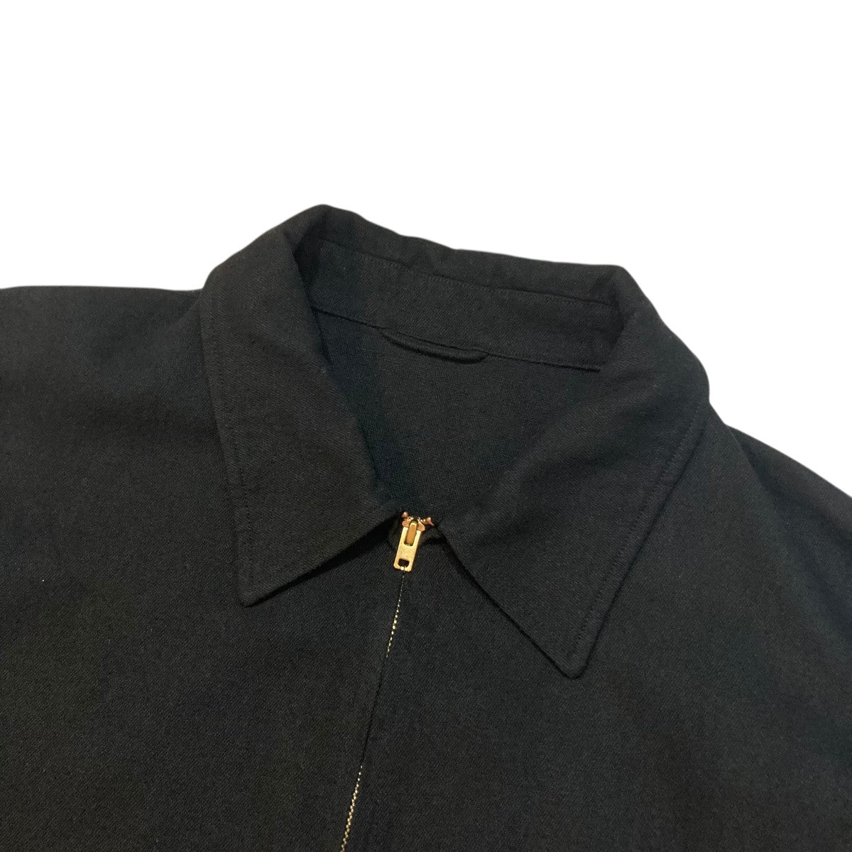 COMOLI 26SS シルクネップ ジップショートジャケット D01-01007 古着・中古-3枚目のアイテム画像