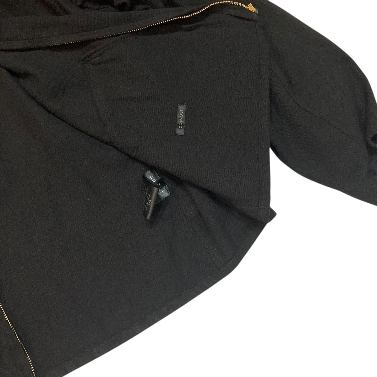 COMOLI 26SS シルクネップ ジップショートジャケット D01-01007 古着・中古-5枚目のアイテム画像