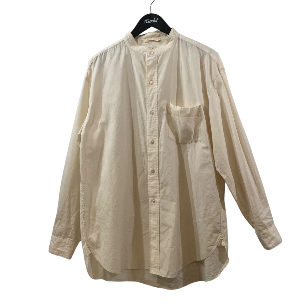 blurhms Broad Band Collar ShirtバンドカラーシャツbROOTS22S4 古着・中古-1枚目のアイテム画像