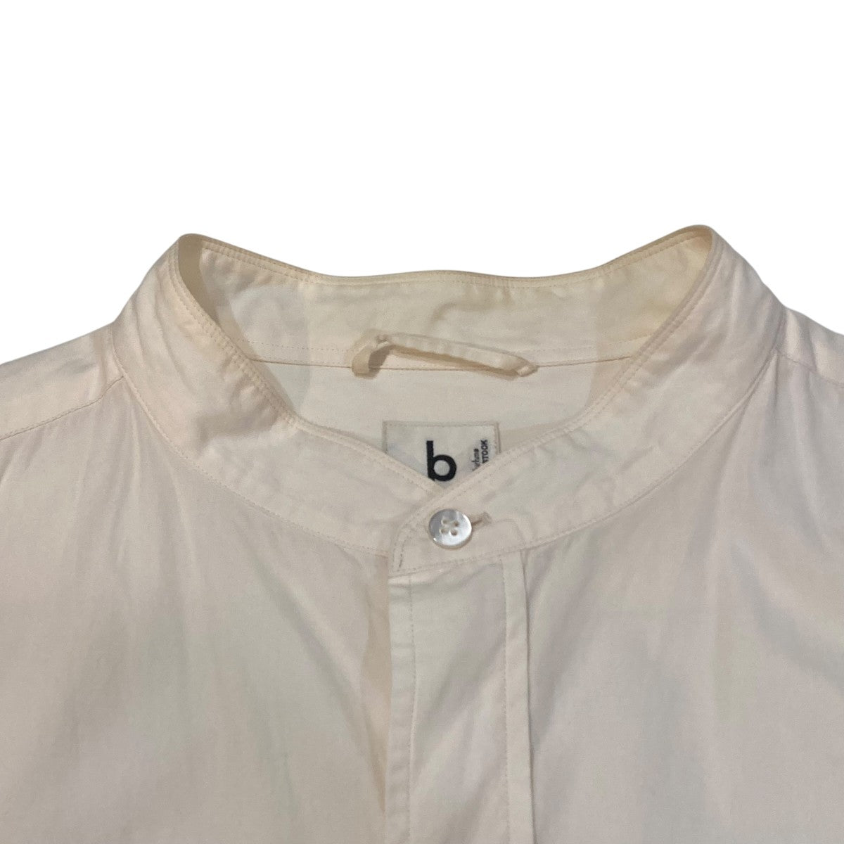blurhms Broad Band Collar ShirtバンドカラーシャツbROOTS22S4 古着・中古-3枚目のアイテム画像