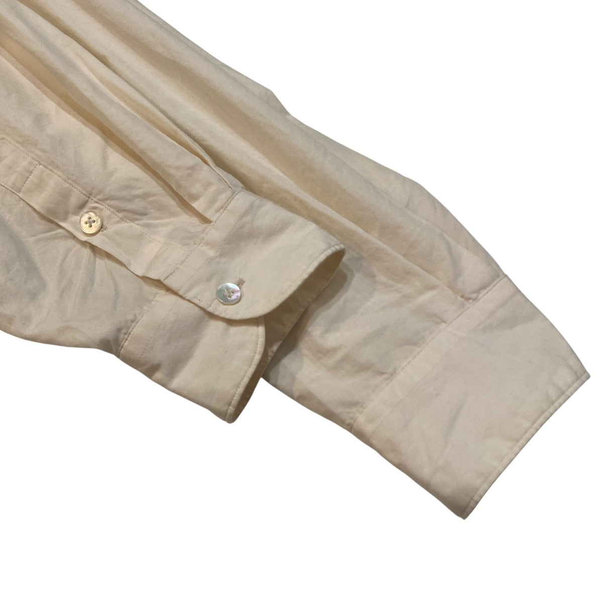 blurhms Broad Band Collar ShirtバンドカラーシャツbROOTS22S4 古着・中古-4枚目のアイテム画像