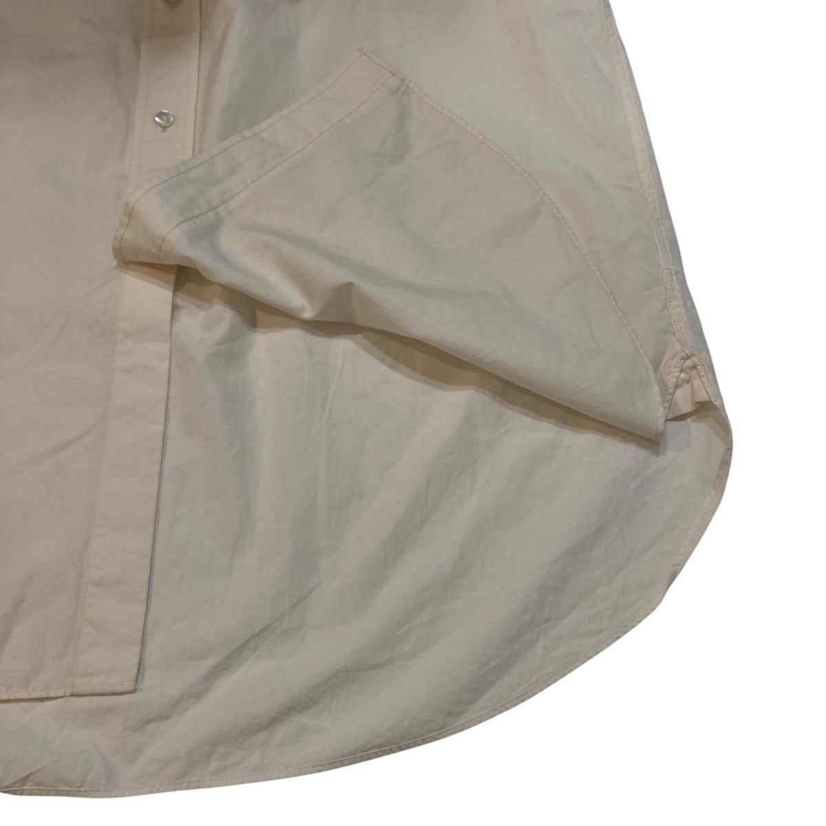 blurhms Broad Band Collar ShirtバンドカラーシャツbROOTS22S4 古着・中古-5枚目のアイテム画像