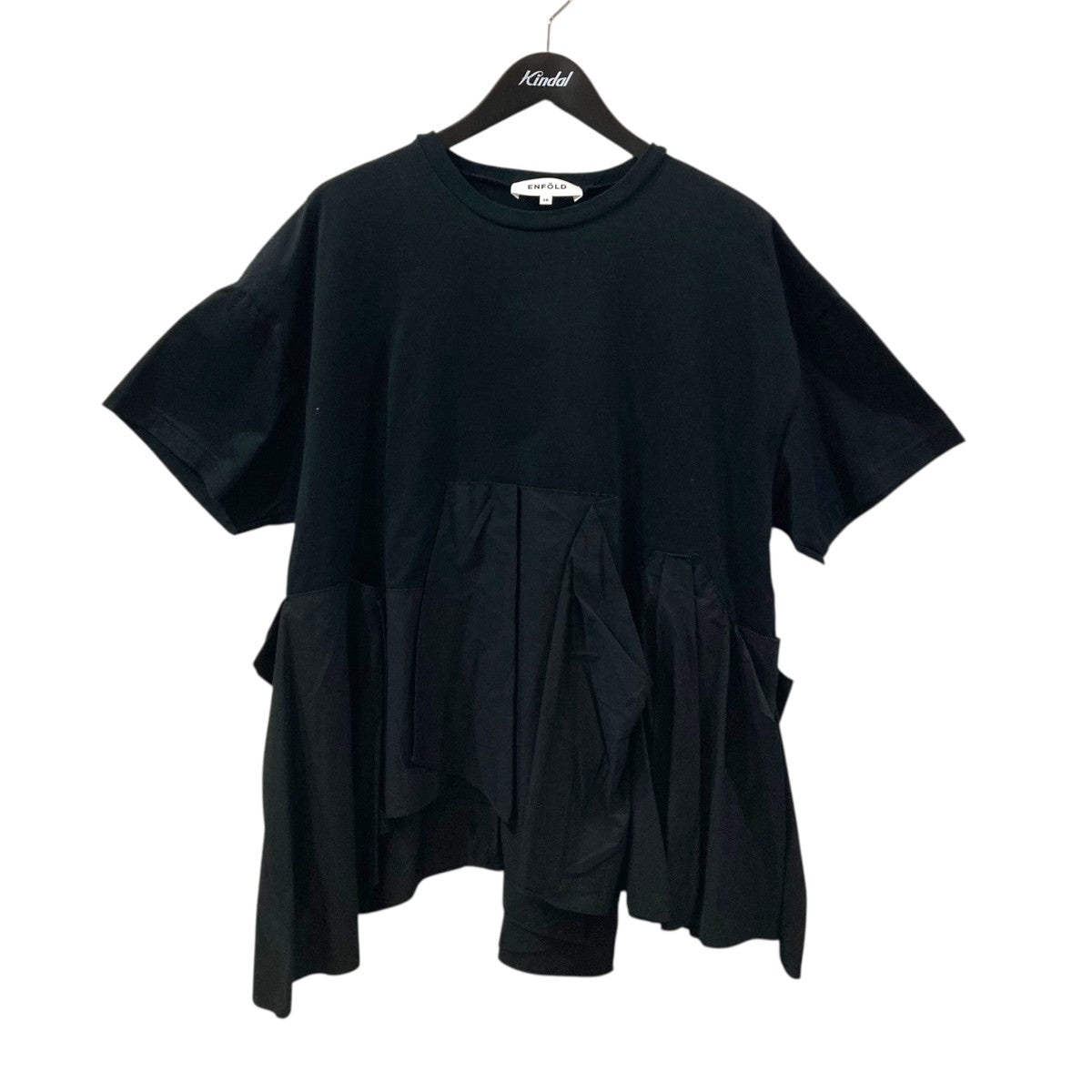 シルケット天竺コンビフレアTシャツ半袖ブラウス300FS880-2770