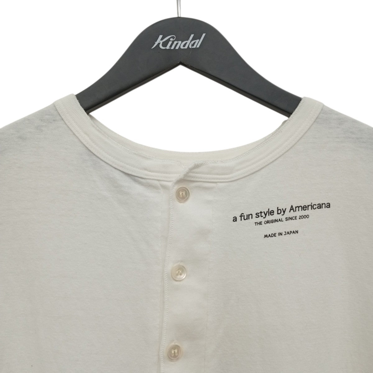 Americana ヘンリーネックカットソー 古着・中古-3枚目のアイテム画像