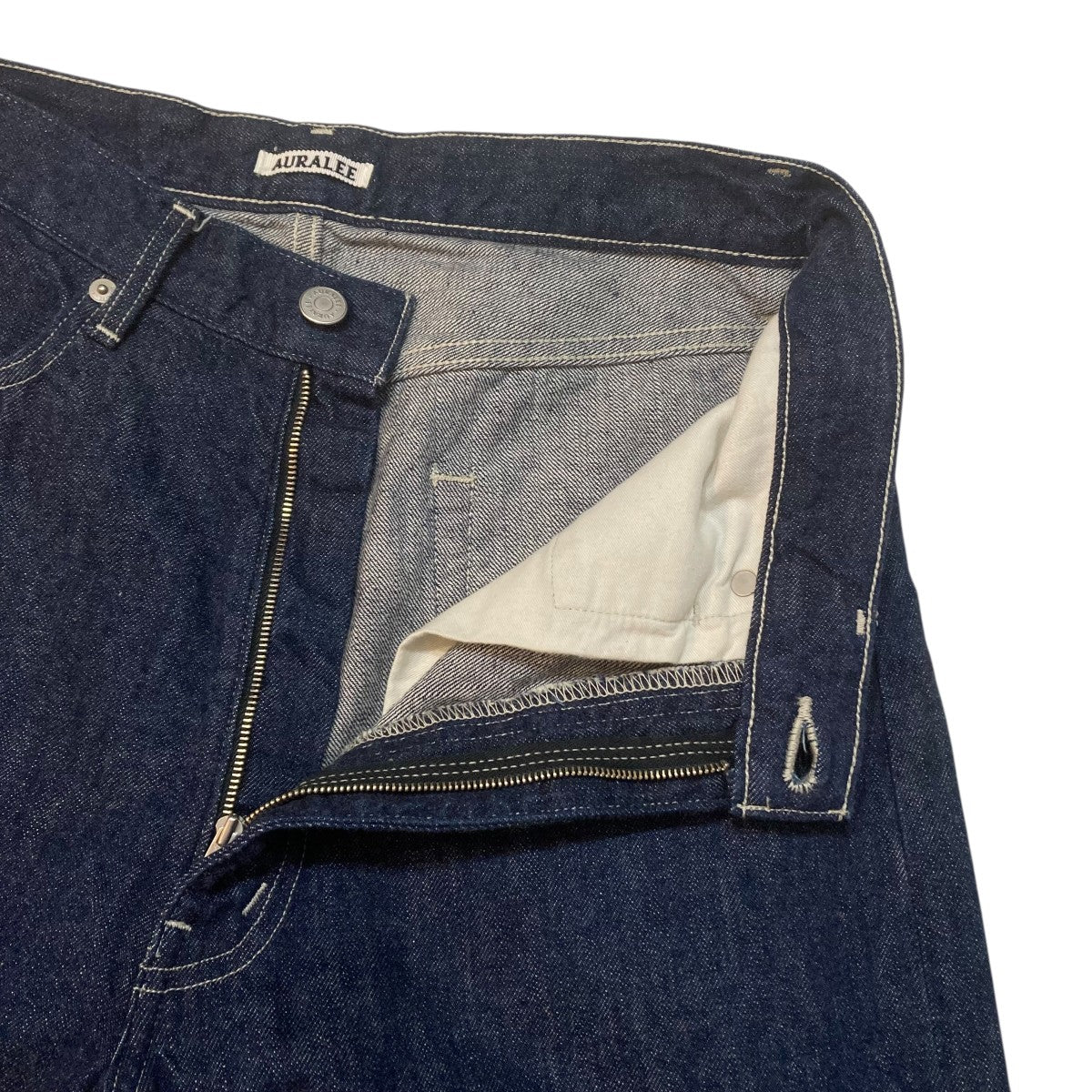 AURALEE SELVEDGE LIGHT DENIM PTデニムパンツA22SP02SD 古着・中古-3枚目のアイテム画像