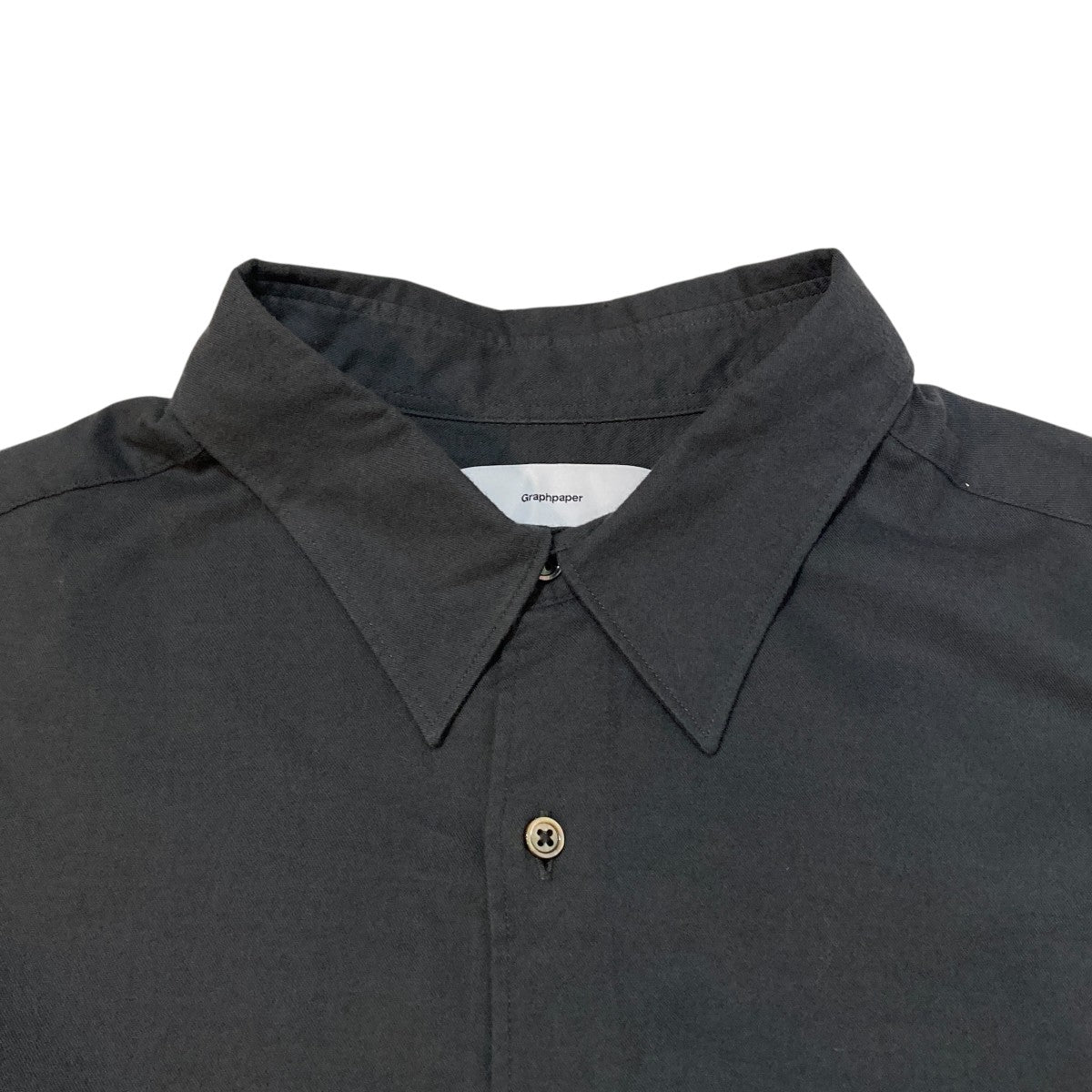 Cotton Cashmere L S Oversized Regular Collar Shirt長袖シャツGM234-50073B