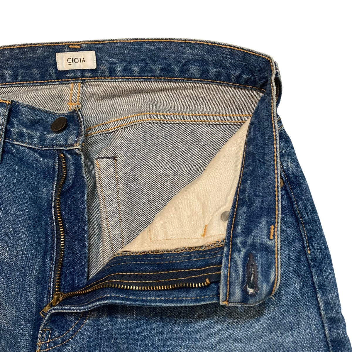 CIOTA 113，5oz テーパードデニムデニムパンツNPTM-2TP 古着・中古-4枚目のアイテム画像