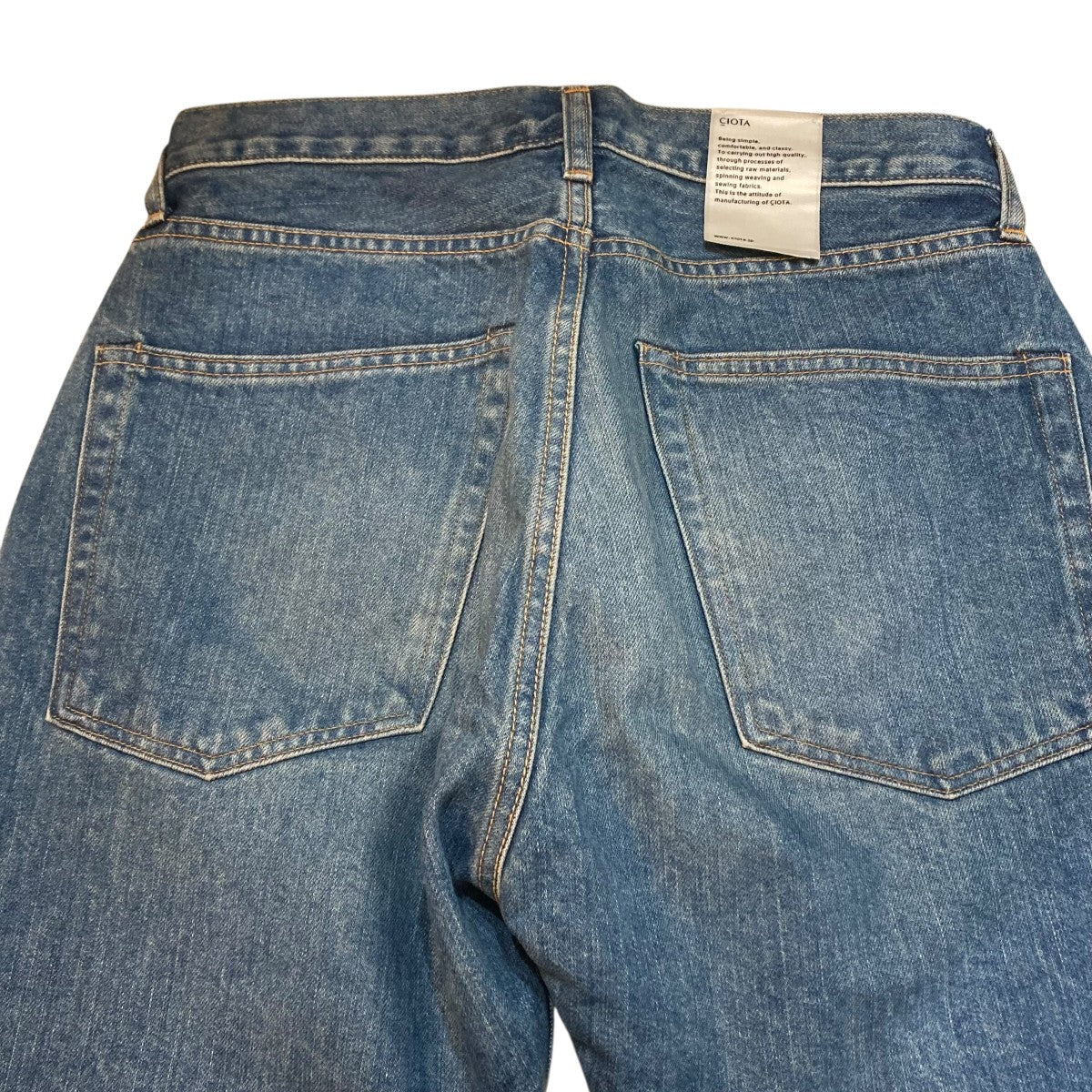 CIOTA 113，5oz テーパードデニムデニムパンツNPTM-2TP 古着・中古-6枚目のアイテム画像