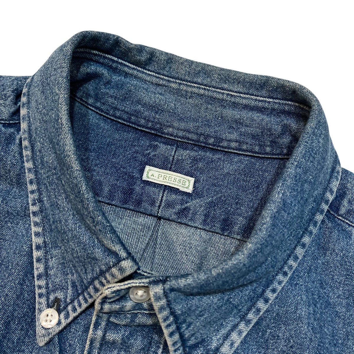 A．PRESSE BD Denim Shirtデニムシャツ22AAP-02-08H 古着・中古-4枚目のアイテム画像