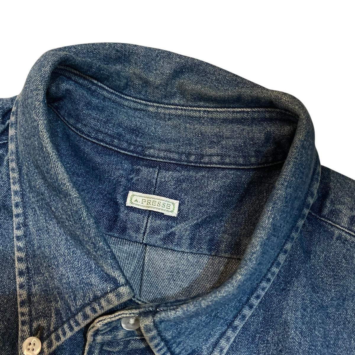 A．PRESSE BD Denim Shirtデニムシャツ22AAP-02-08H 古着・中古-8枚目のアイテム画像