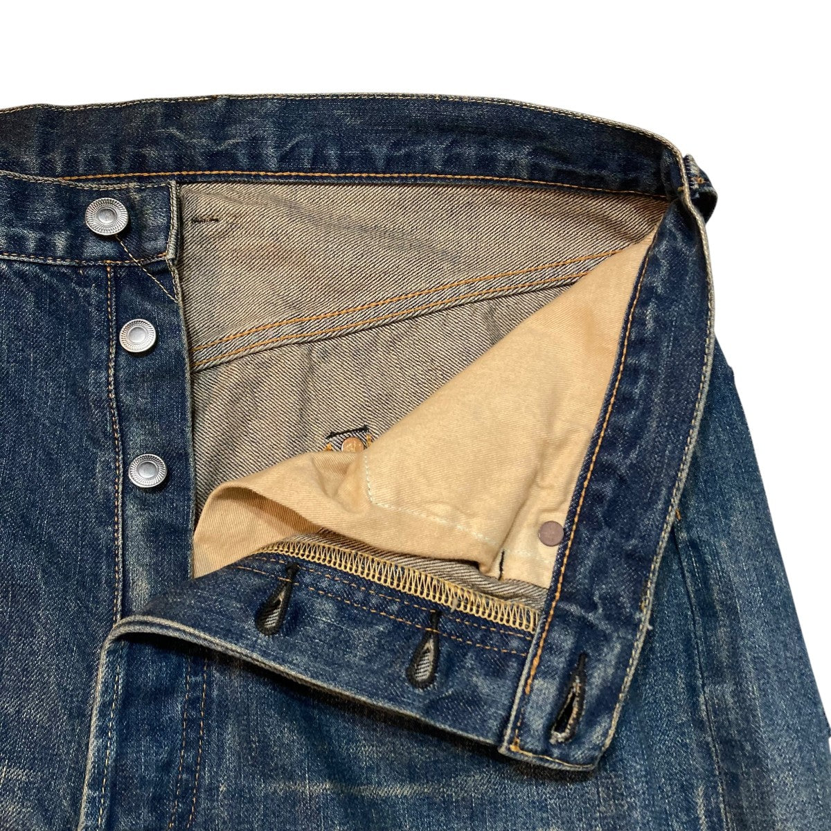 A．PRESSE×everyone Washed Denim Wide Pantsデニムパンツ24SAP-04-50 古着・中古-4枚目のアイテム画像