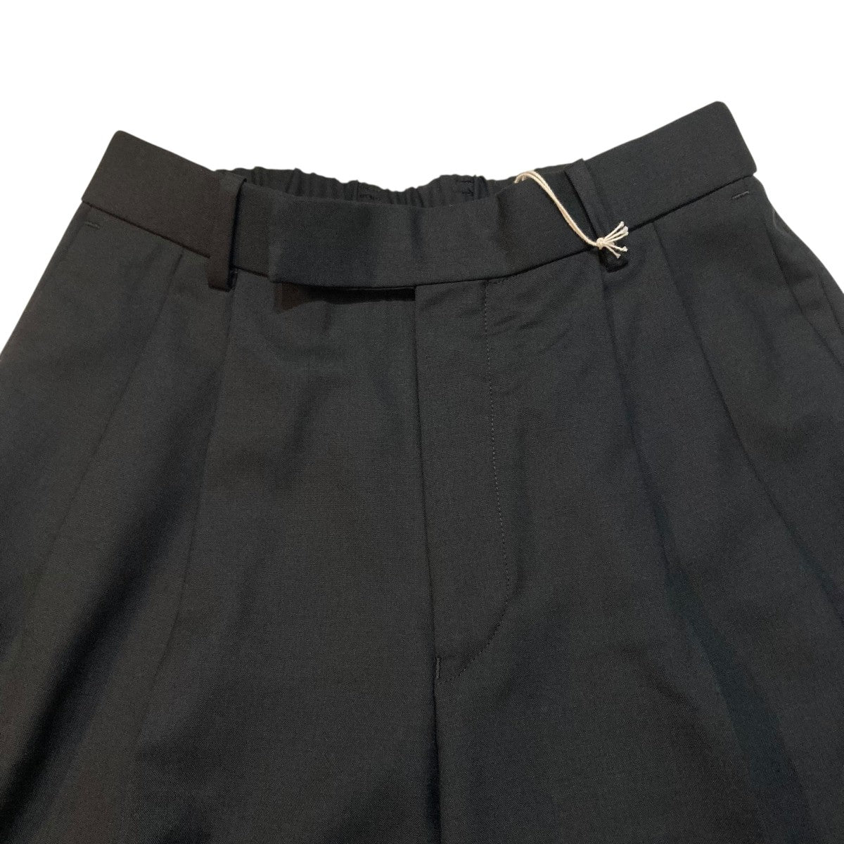 MARKAWARE DOUBLE PLEATED CLASSIC WIDE TROUSERS ORGANIC WOOL TROPICAL スラックス A23A-07PT03C 古着・中古-3枚目のアイテム画像