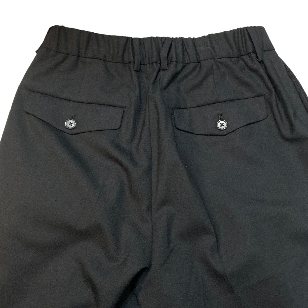 MARKAWARE DOUBLE PLEATED CLASSIC WIDE TROUSERS ORGANIC WOOL TROPICAL スラックス A23A-07PT03C 古着・中古-6枚目のアイテム画像