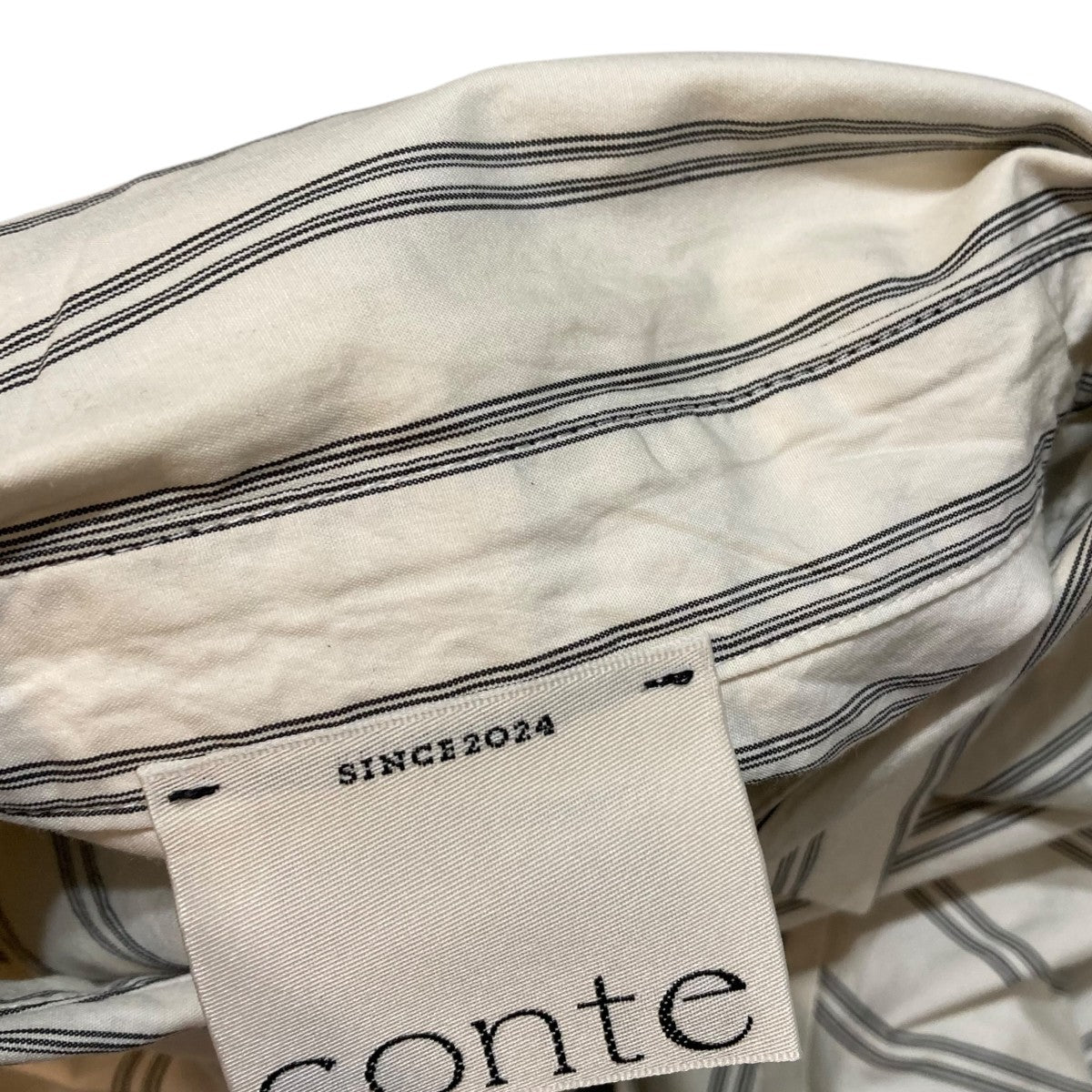 conte ストライプ長袖シャツ8511-6-000000 古着・中古-6枚目のアイテム画像