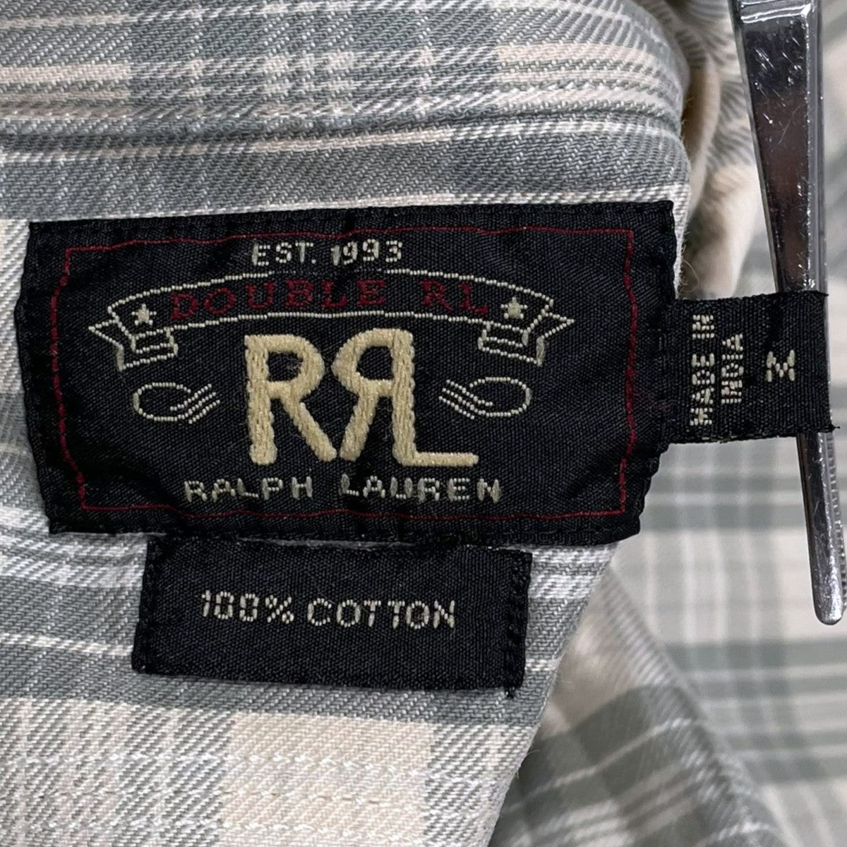 RRL ダメージ加工チェック柄長袖シャツ 古着・中古-6枚目のアイテム画像