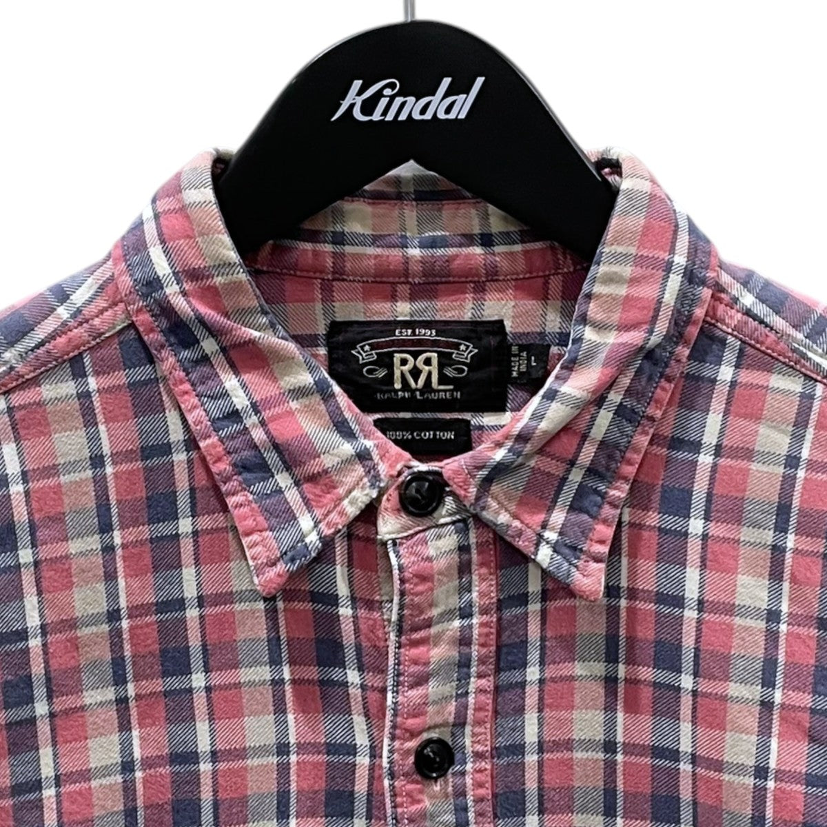 RRL チェック柄長袖シャツ 古着・中古-3枚目のアイテム画像