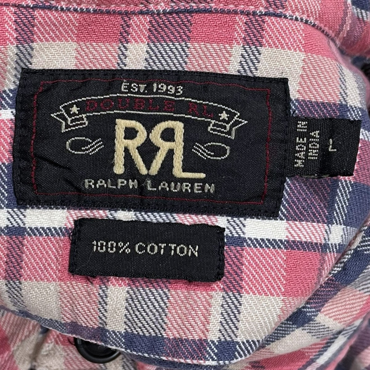 RRL チェック柄長袖シャツ 古着・中古-6枚目のアイテム画像