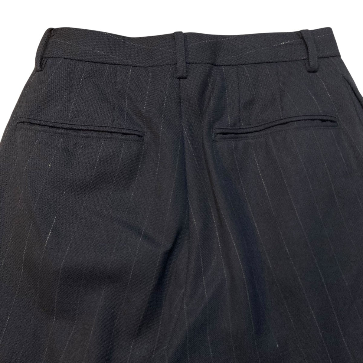 AURALEE Hard Twist Wool Panama Stripe SlaksスラックスA23SP04WP 古着・中古-6枚目のアイテム画像