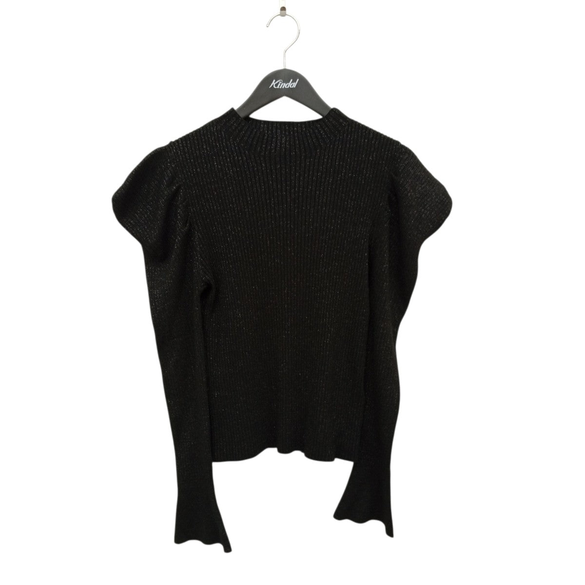 Volume-Sleeve Glitter Knit Topセーター1243202110