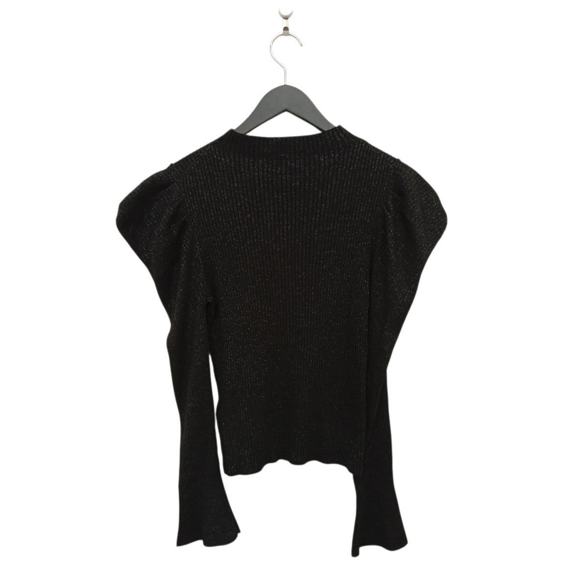 Volume-Sleeve Glitter Knit Topセーター1243202110