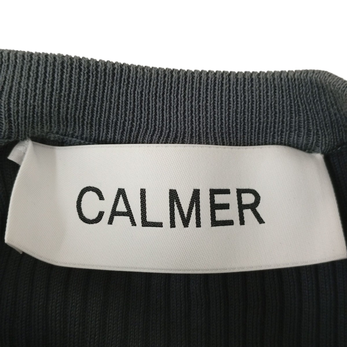CALMER ランダムリブ クルー半袖ニット23080256505020 古着・中古-3枚目のアイテム画像