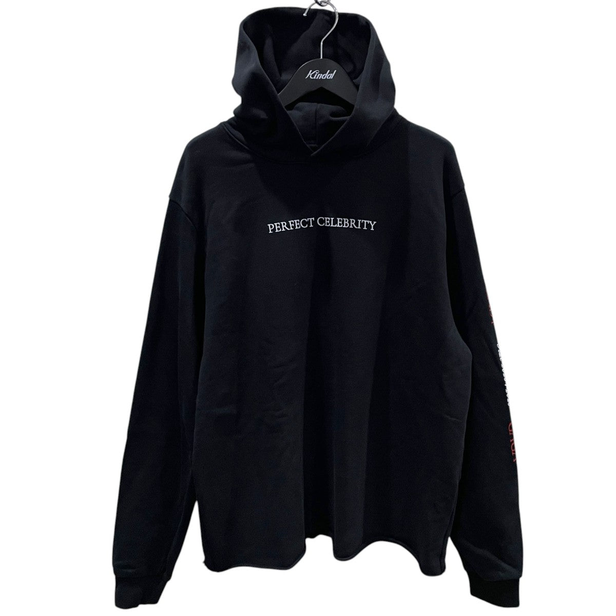 プルオーバーパーカー PERFECT CELEBRITY BLACK HOODIE パーフェクトセレブリティブラックフーディー