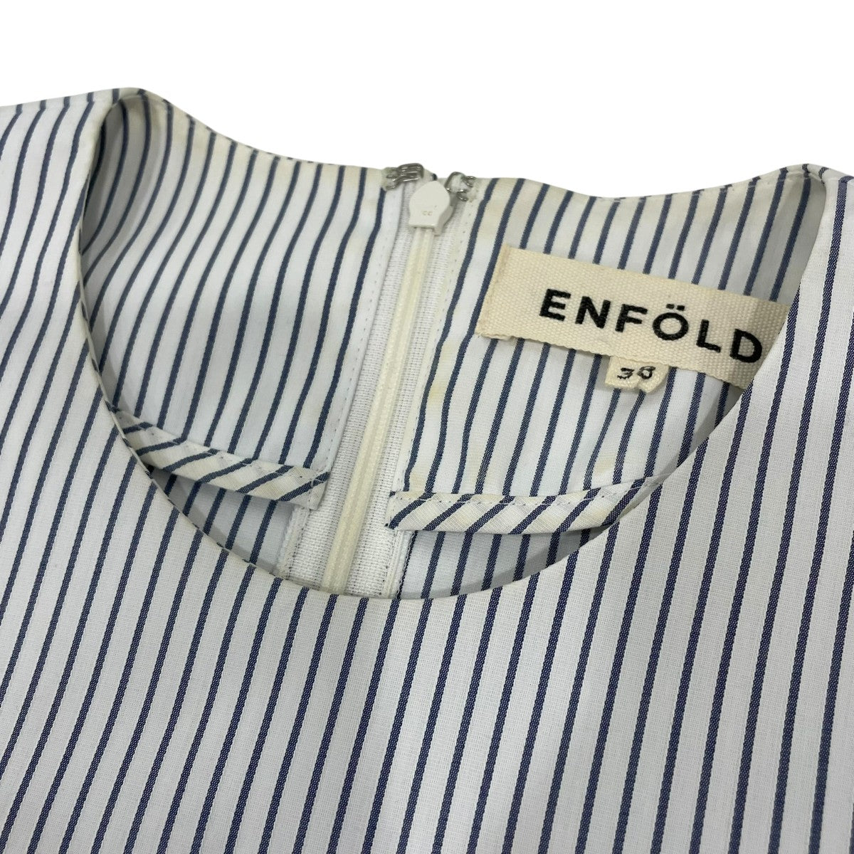 ENFOLD ストライプノースリーブワンピース3009A2330210 古着・中古-6枚目のアイテム画像