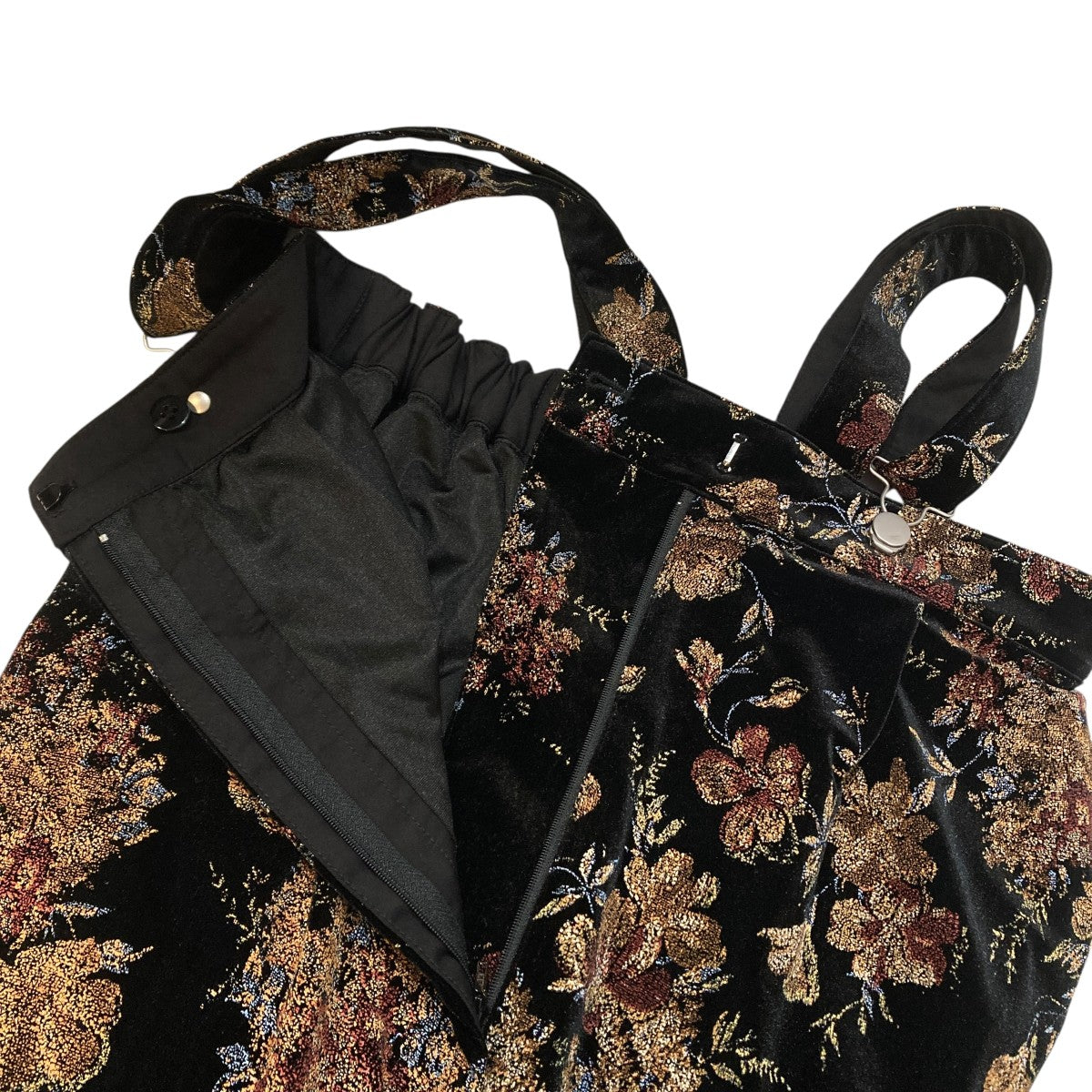 FLOWER PRINT VELOUR PANTSオールインワン0124208210690