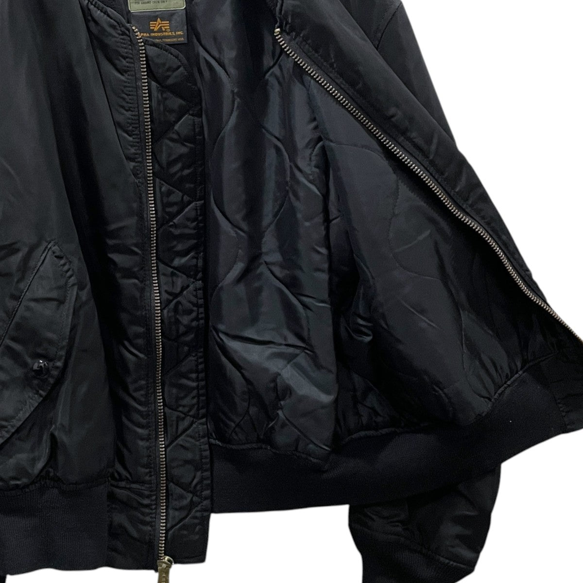 90s MA-1フライトジャケット  JACKET， FLYER’S， MAN INTERMEDIATE， TYPE MA-1 MADE IN USA