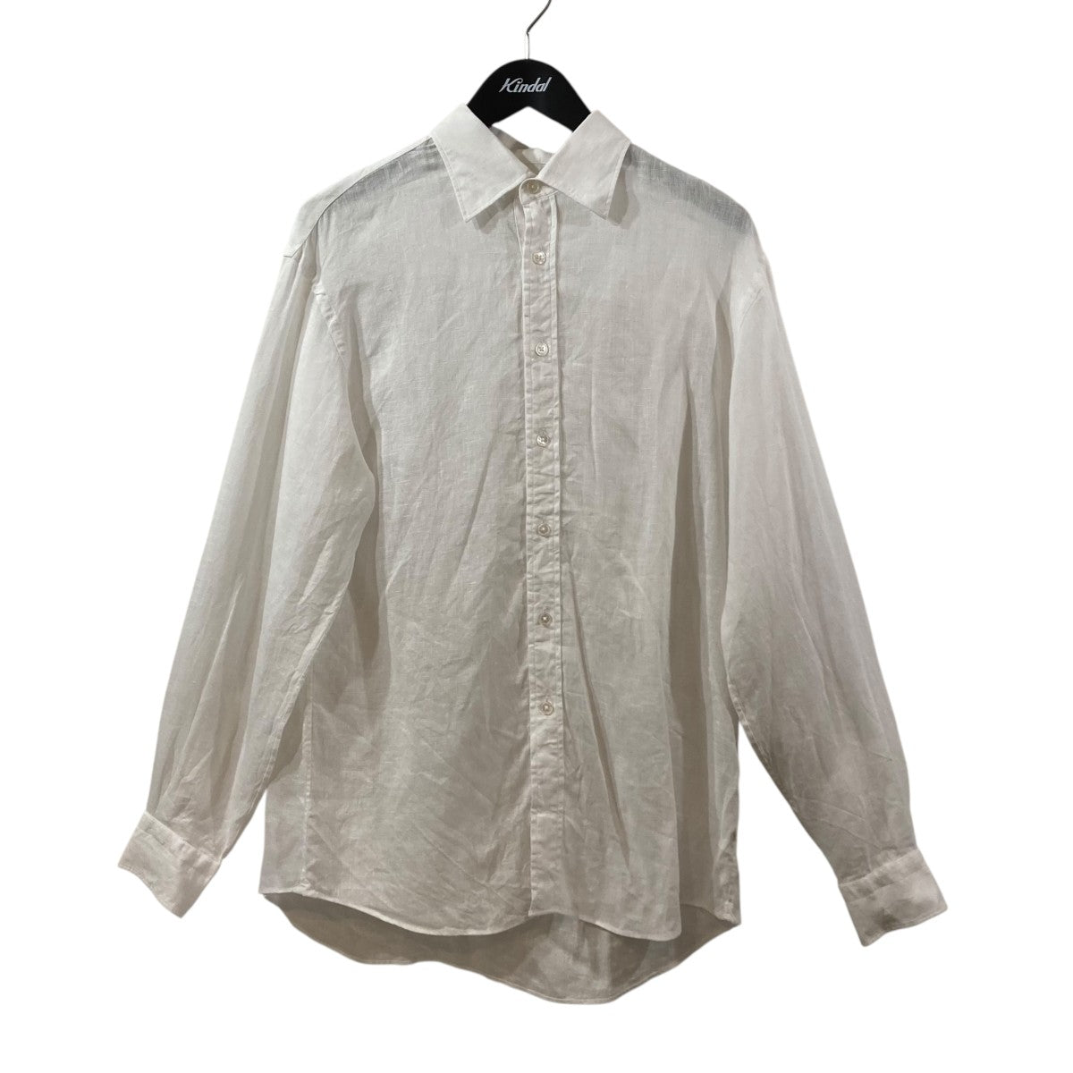 COLONY CLOTHING アルビニ社製リネン長袖シャツCC2401-SH07-01BMS 古着・中古-1枚目のアイテム画像