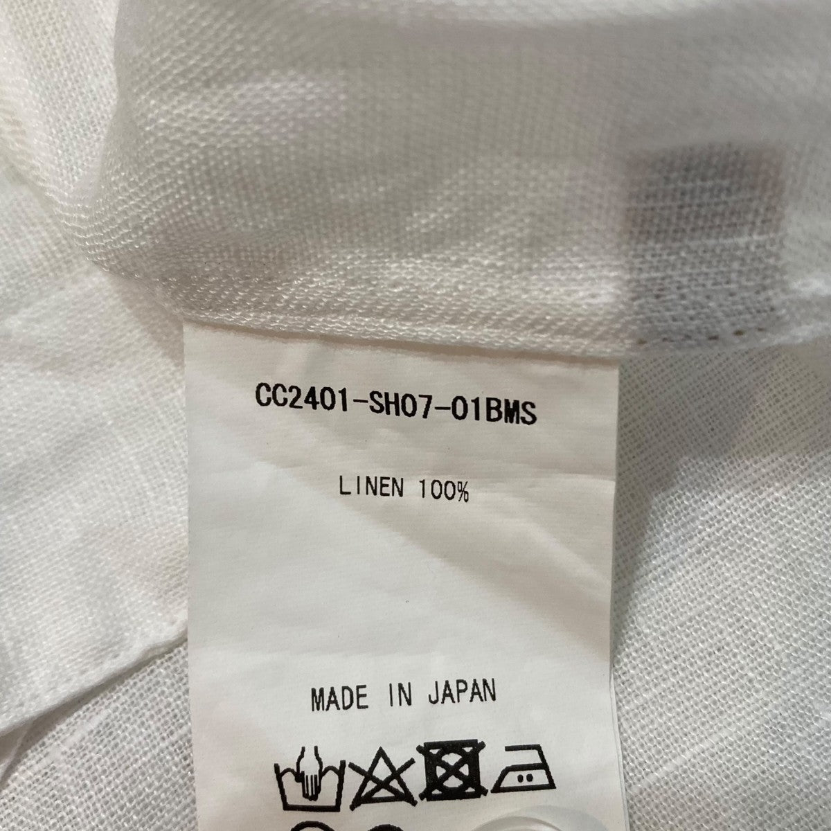 COLONY CLOTHING アルビニ社製リネン長袖シャツCC2401-SH07-01BMS 古着・中古-6枚目のアイテム画像