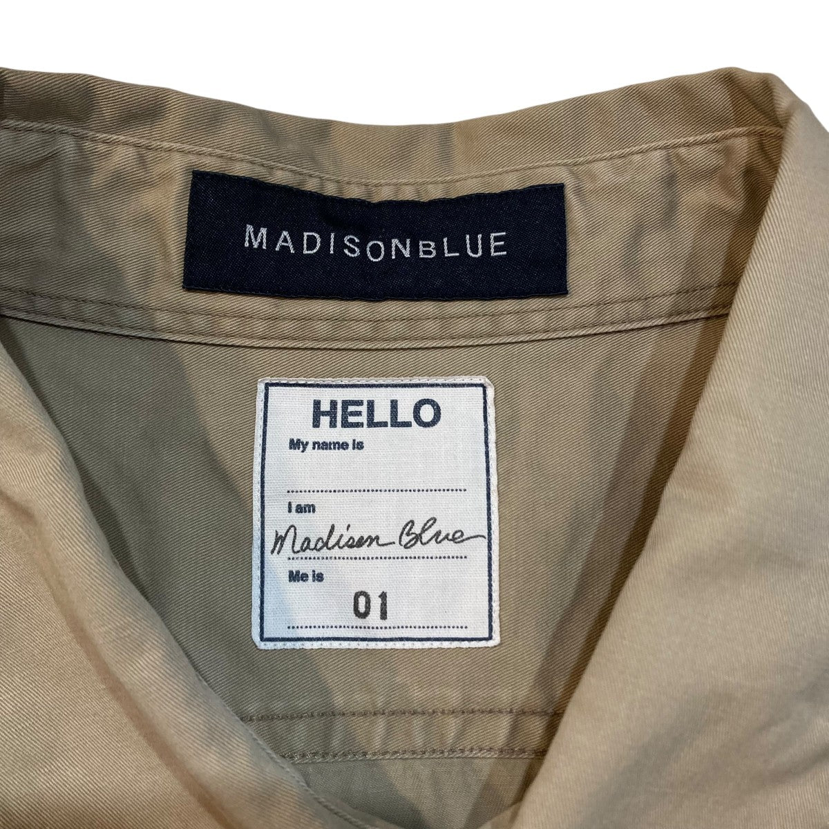 MADISON BLUE 21SSHAMPTON SHIRT C LIハンプトン サファリシャツMB211-5007 古着・中古-5枚目のアイテム画像
