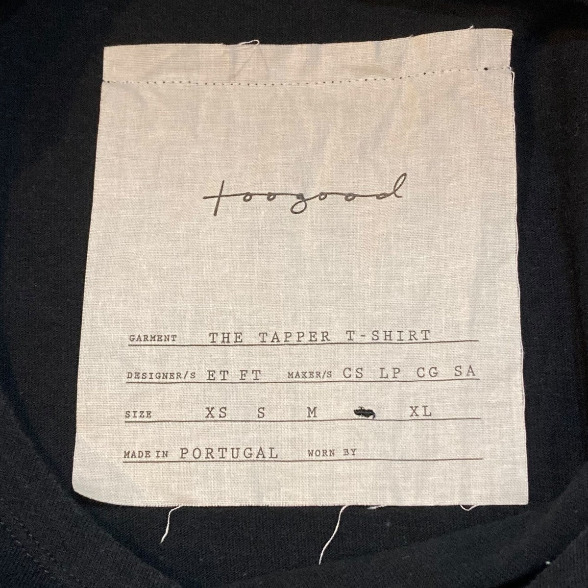 toogood THE TAPPER T-SHIRTTシャツ 古着・中古-5枚目のアイテム画像