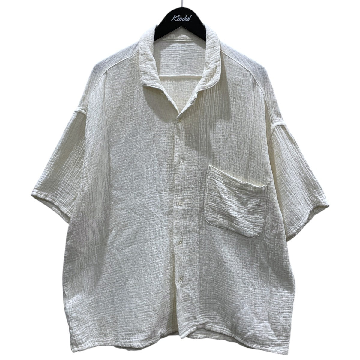 Porter Classic オープンカラー半袖シャツ SASHIKO LINEN PREMIUM HALF SLEEVE SHIRT 刺し子リネンプレミアム ハーフスリーブシャツ 古着・中古-1枚目のアイテム画像
