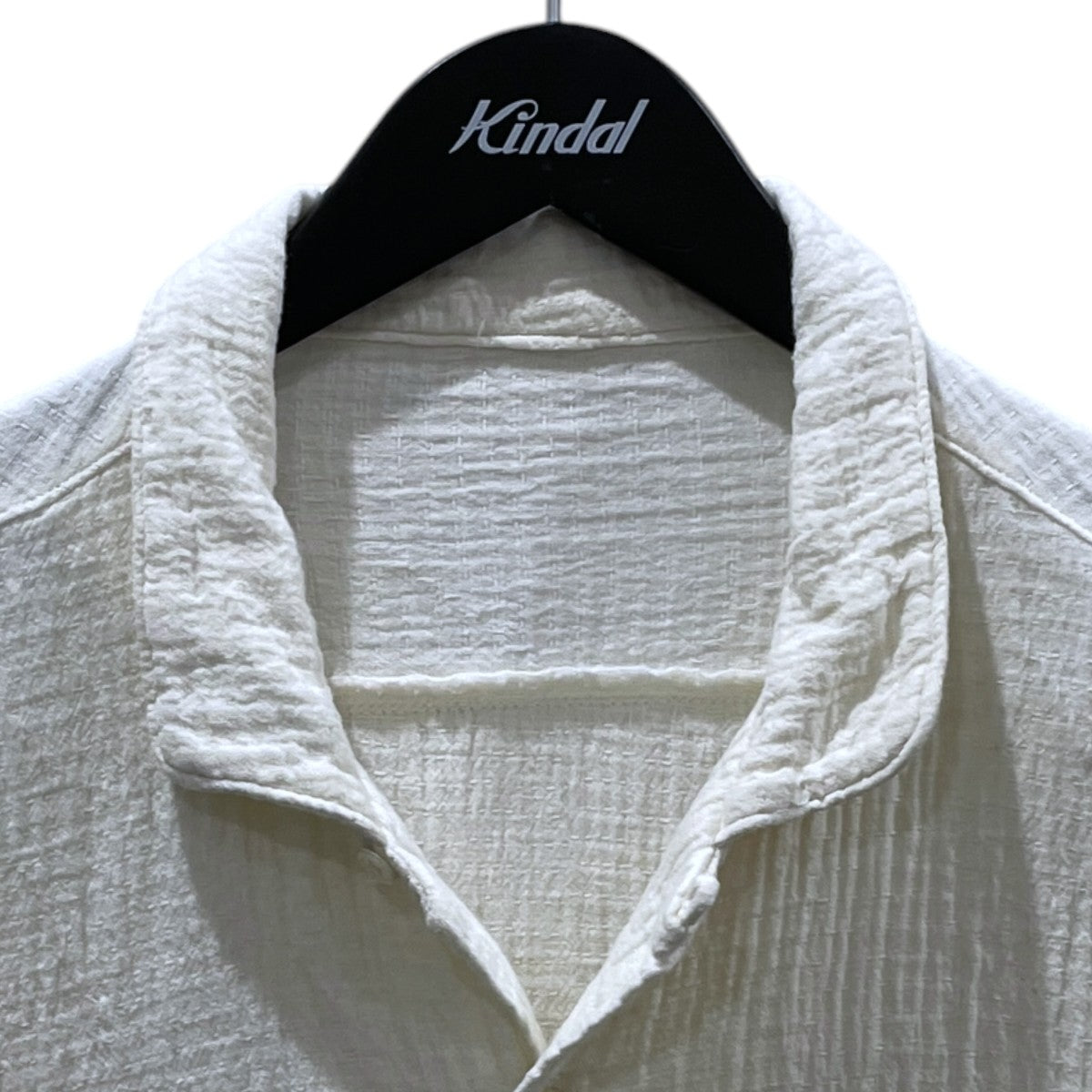 Porter Classic オープンカラー半袖シャツ SASHIKO LINEN PREMIUM HALF SLEEVE SHIRT 刺し子リネンプレミアム ハーフスリーブシャツ 古着・中古-3枚目のアイテム画像