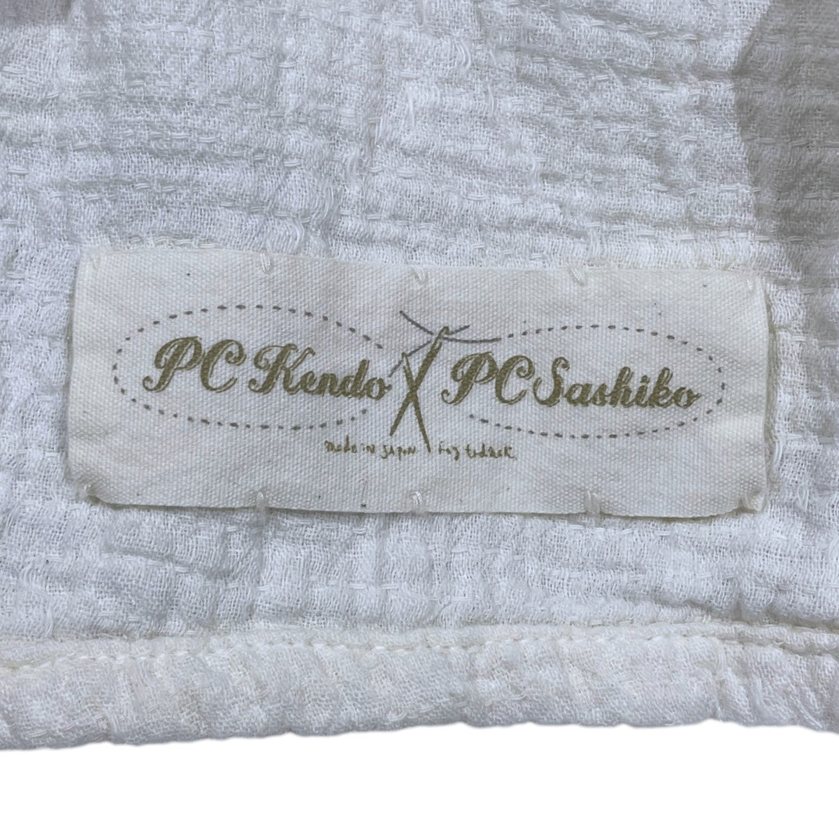 Porter Classic オープンカラー半袖シャツ SASHIKO LINEN PREMIUM HALF SLEEVE SHIRT 刺し子リネンプレミアム ハーフスリーブシャツ 古着・中古-4枚目のアイテム画像