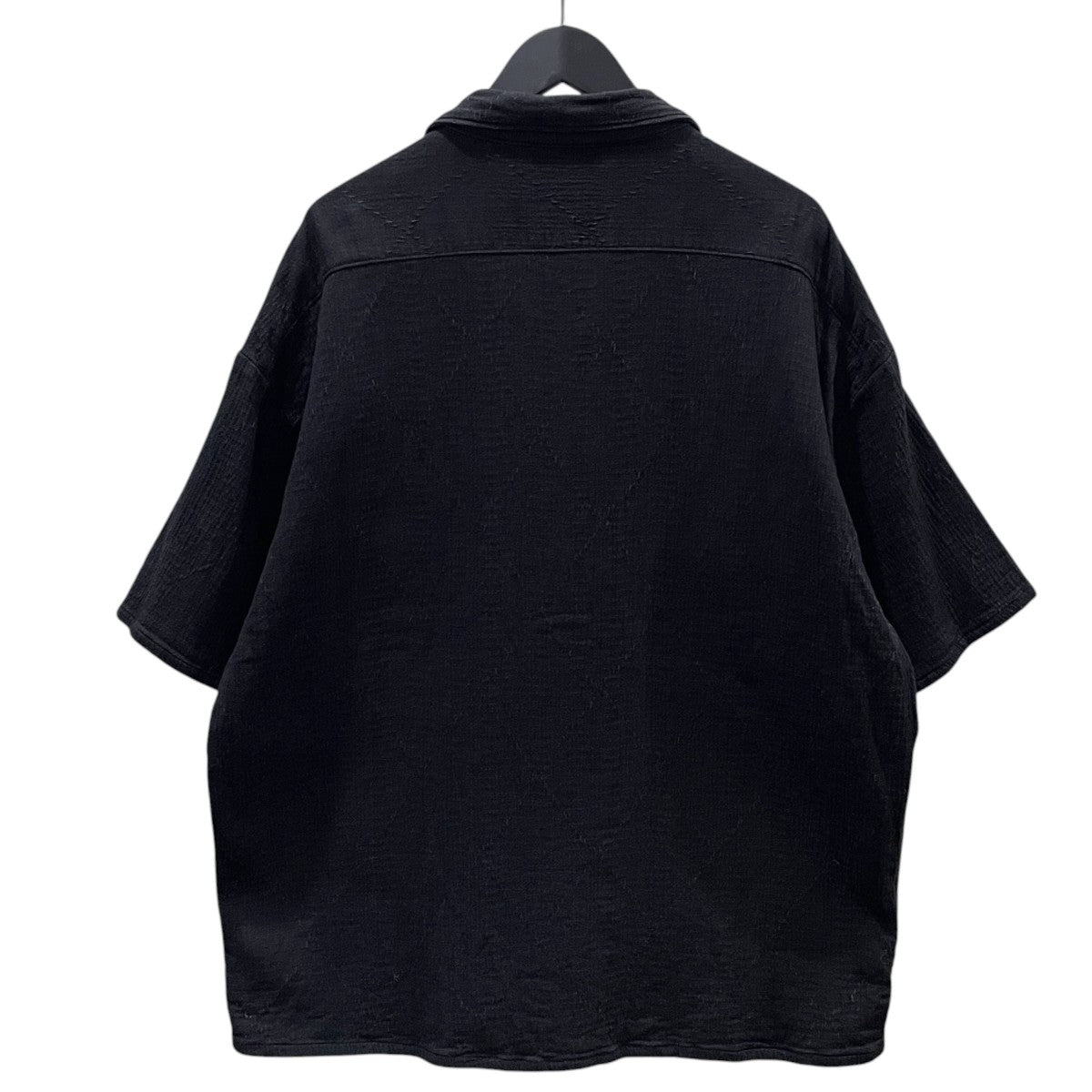 オープンカラー半袖シャツ SASHIKO STRETCH KEROUAC SHIRT 刺し子ストレッチ ケルアックシャツ