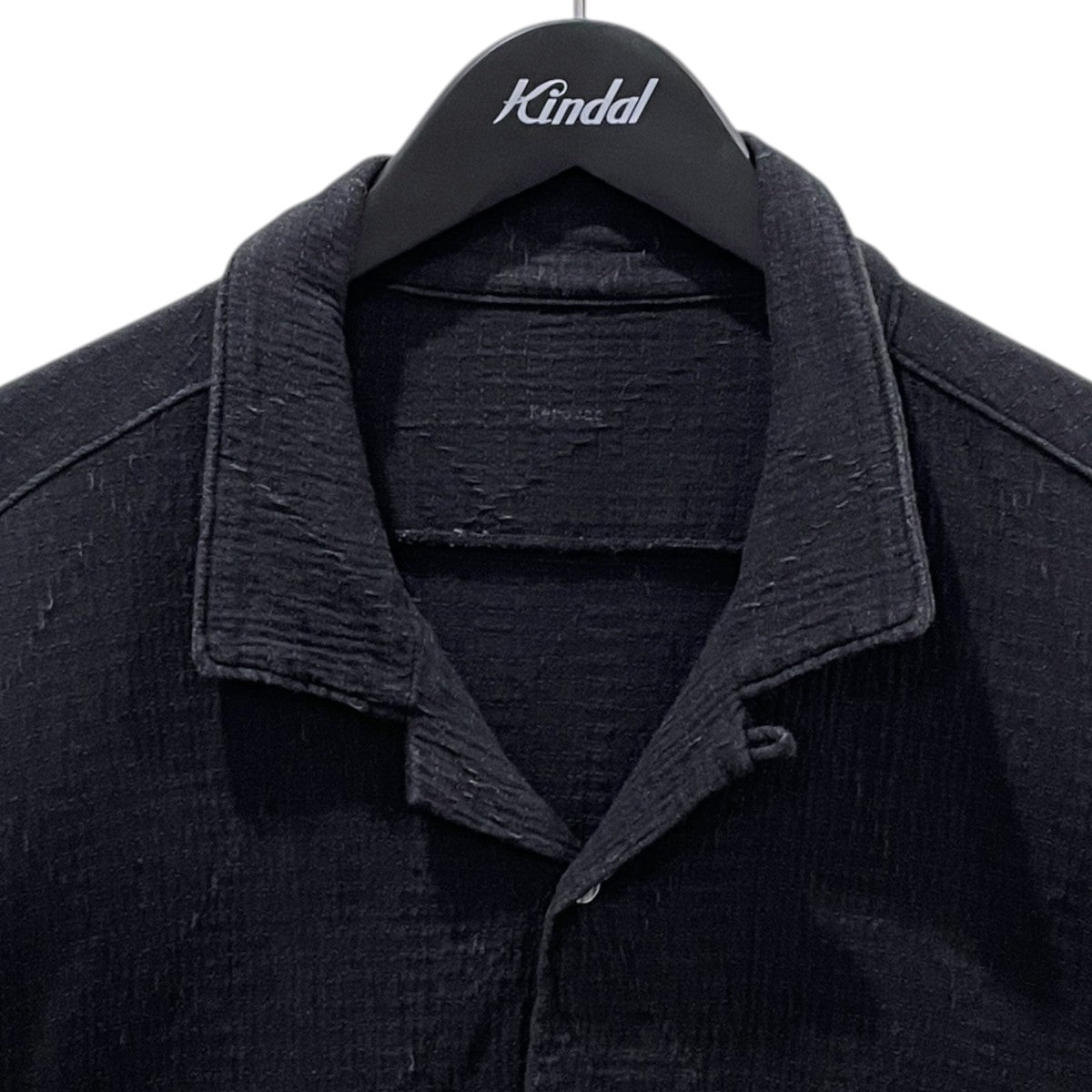 オープンカラー半袖シャツ SASHIKO STRETCH KEROUAC SHIRT 刺し子ストレッチ ケルアックシャツ