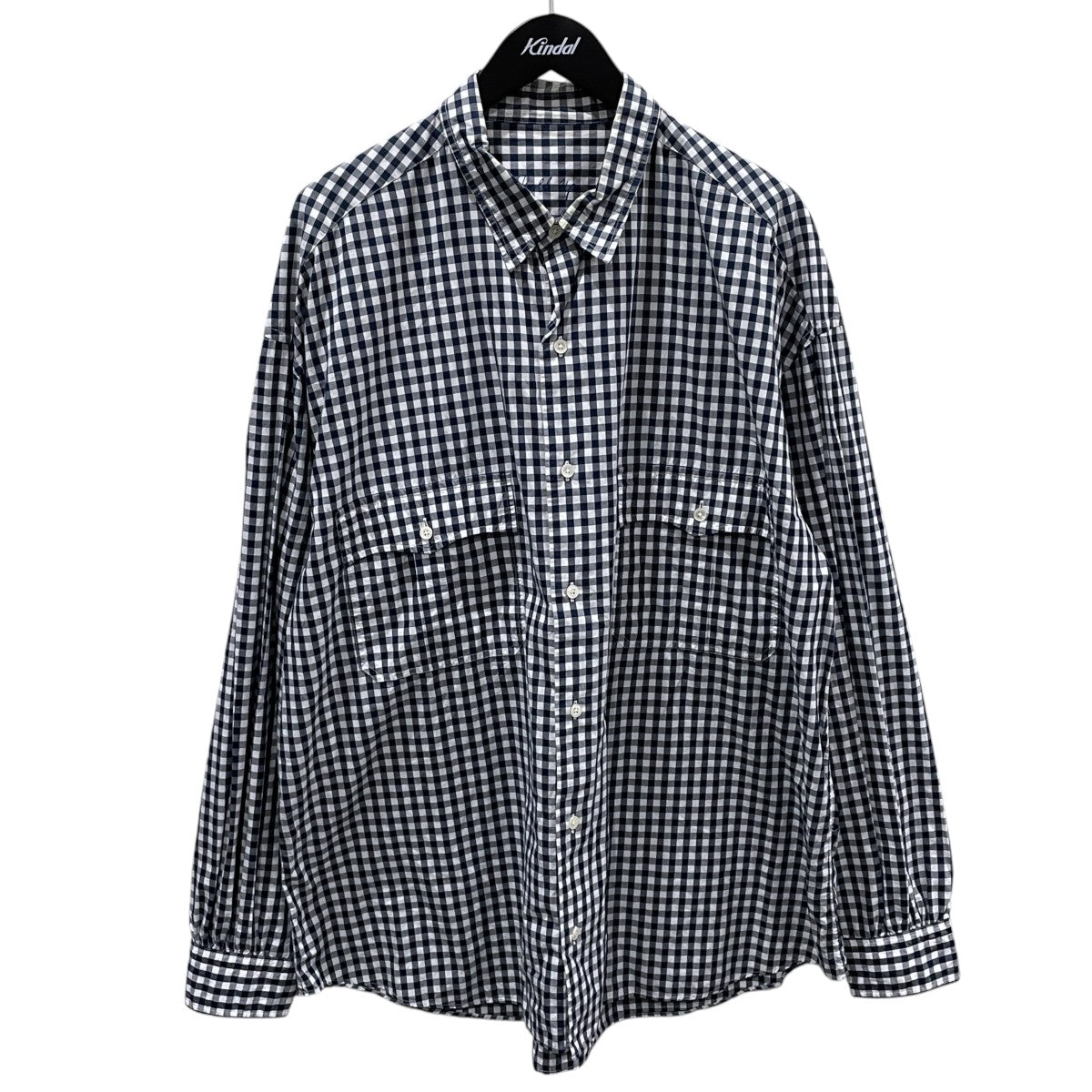 Porter Classic ギンガムチェック柄シャツ ROLL UP GINGHAM CHECK SHIRT ロールアップ ギンガムチェックシャツ 古着・中古-1枚目のアイテム画像