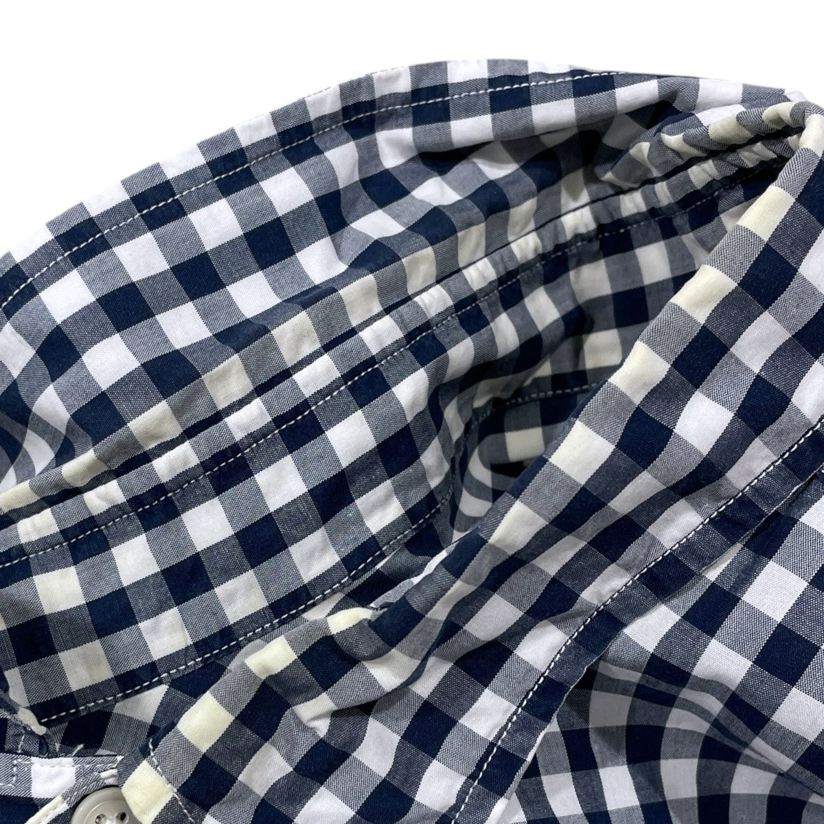 Porter Classic ギンガムチェック柄シャツ ROLL UP GINGHAM CHECK SHIRT ロールアップ ギンガムチェックシャツ 古着・中古-6枚目のアイテム画像
