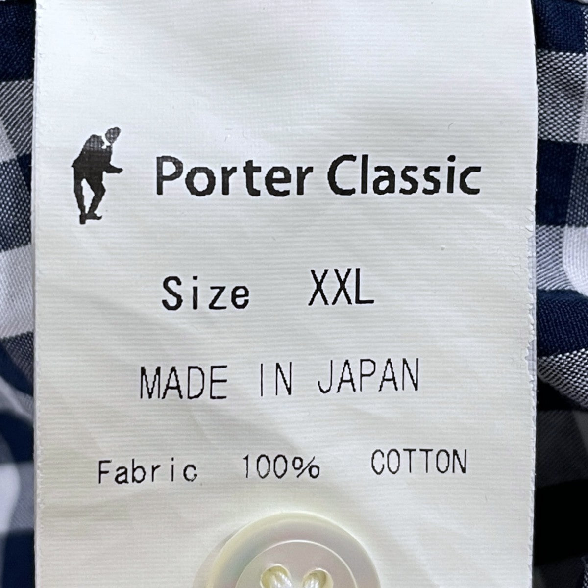 Porter Classic ギンガムチェック柄シャツ ROLL UP GINGHAM CHECK SHIRT ロールアップ ギンガムチェックシャツ 古着・中古-7枚目のアイテム画像